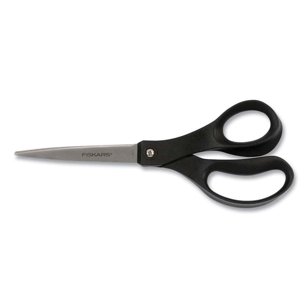 Fiskars 1067259 10 in. Long Straight Handle Scissors - Black