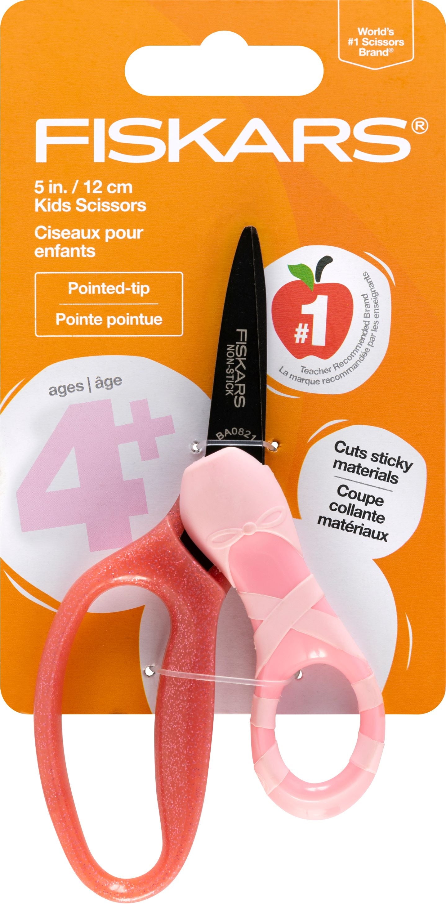 Fiskars 5" Pointed-Tip Kids Scissor Ages 4-7, Ballerina