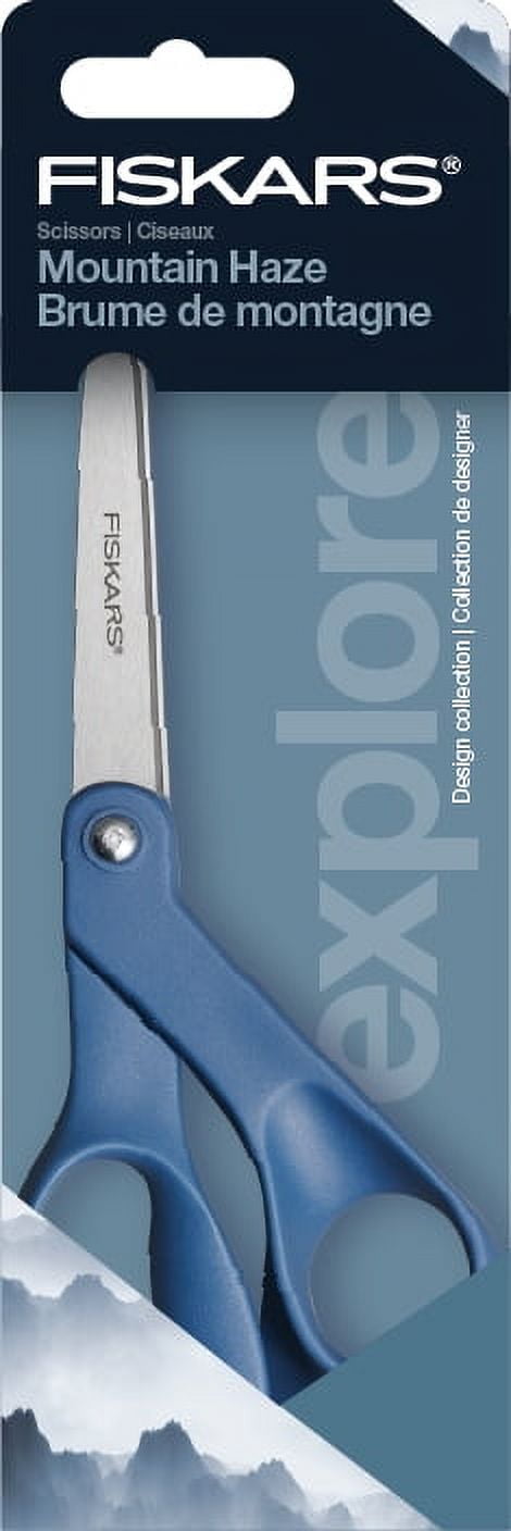 Fiskars 8" Explore Fabric Scissors, Blue