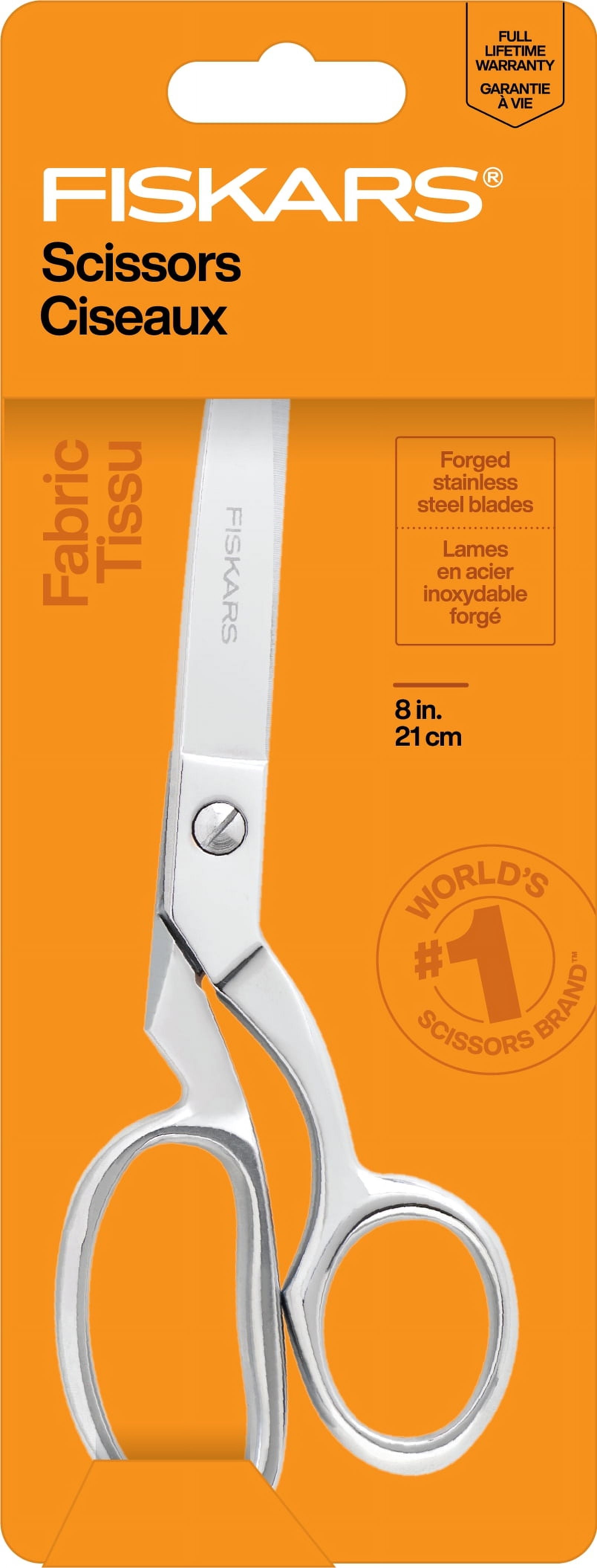 Fiskars 8" Forged Scissors for Fabric and Crafting