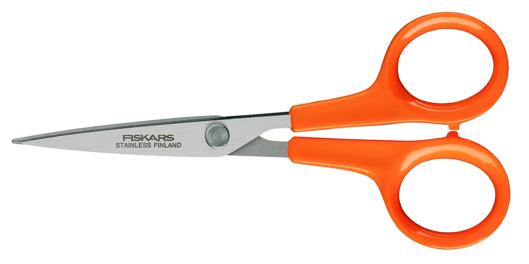 Fiskars Classic Metal Micro-Tip Needlework Scissors, Orange, 5.9 x 1.2 x 12.6 cm