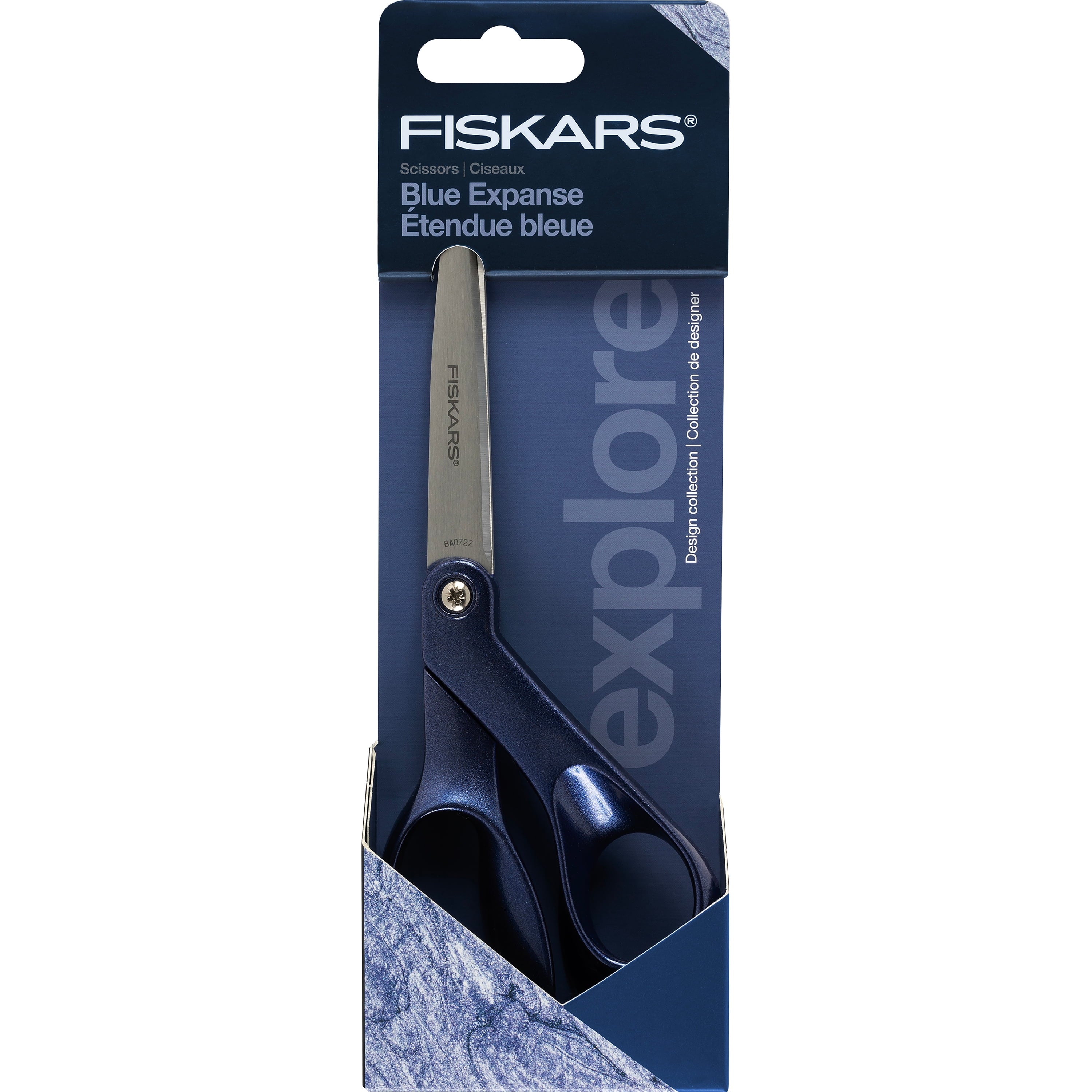 Fiskars Explore 8" Fabric/Craft Scissors, Blue Expanse
