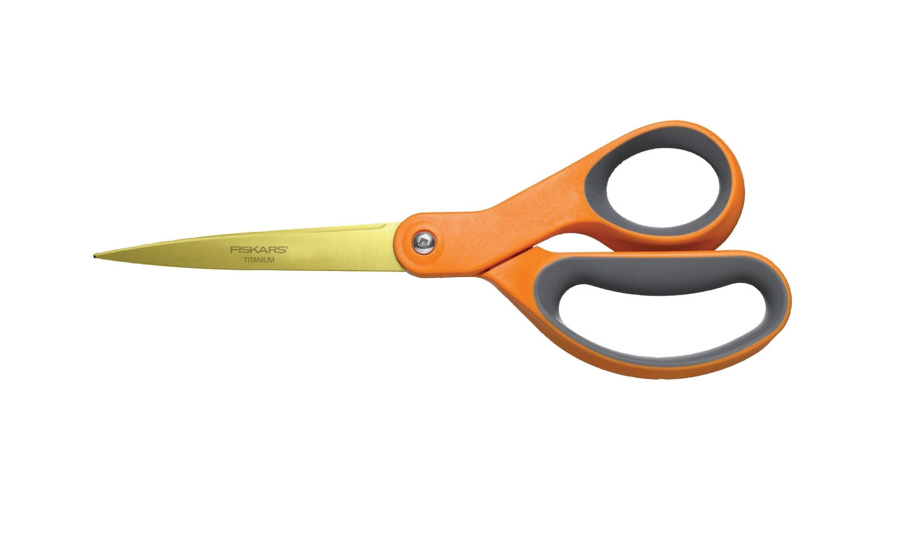 Fiskars Premier Softgrip Titanium Straight Scissors, 8 in