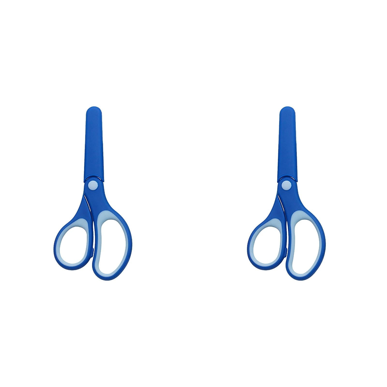 GiLiling 5.7” Stainless Stell Scissors, Safety, Blunt Tip, Comfortable, for Left and Right Handed Use, for Office Home Crafts, Assorted Colors