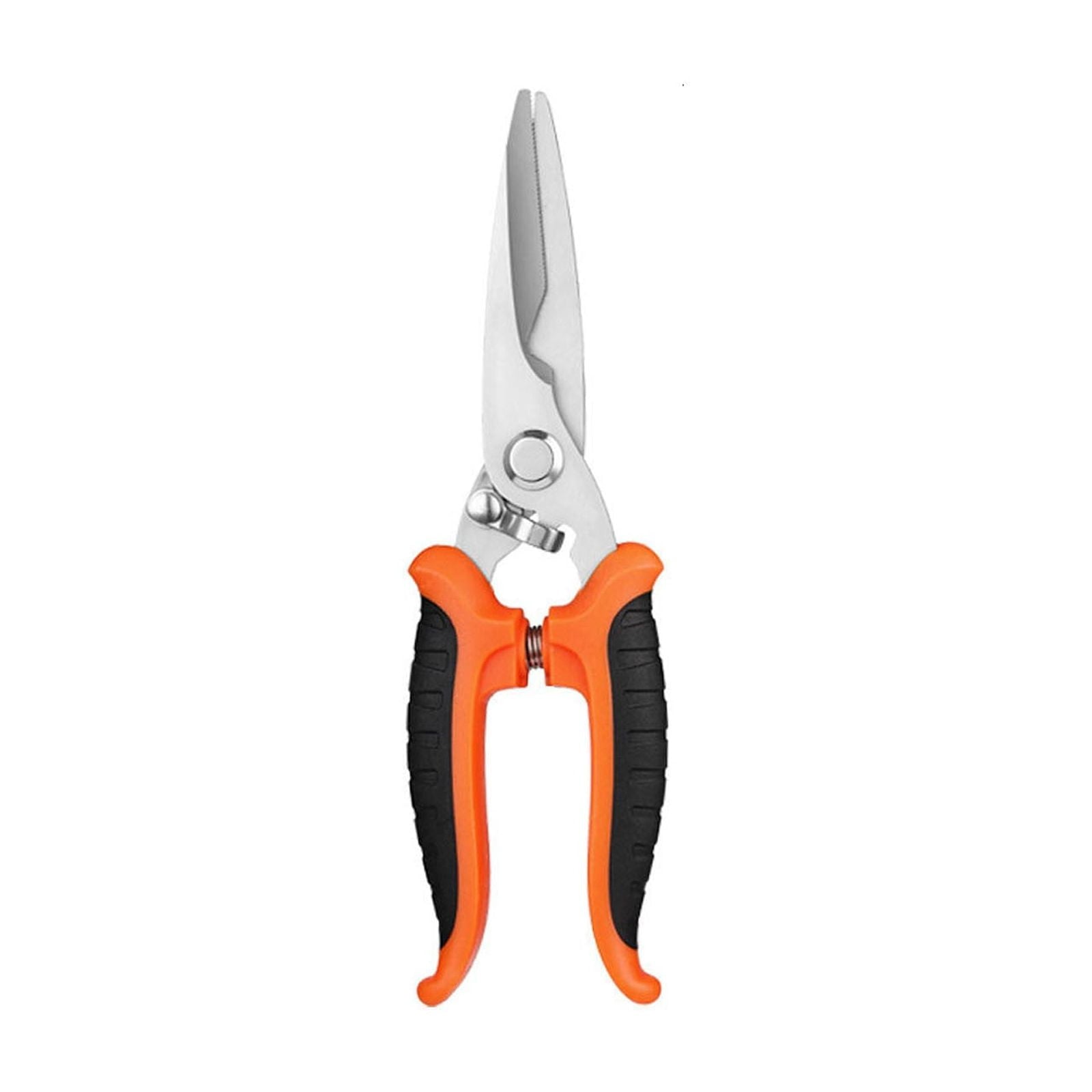 Heavy Duty Scissors Industrial Utility Scissors Multipurpose Metal Shear Box Carpet Cutter with Finely Serrated High Carbon Stainless Steel Blades,Easy Cutting Wire Soft Line