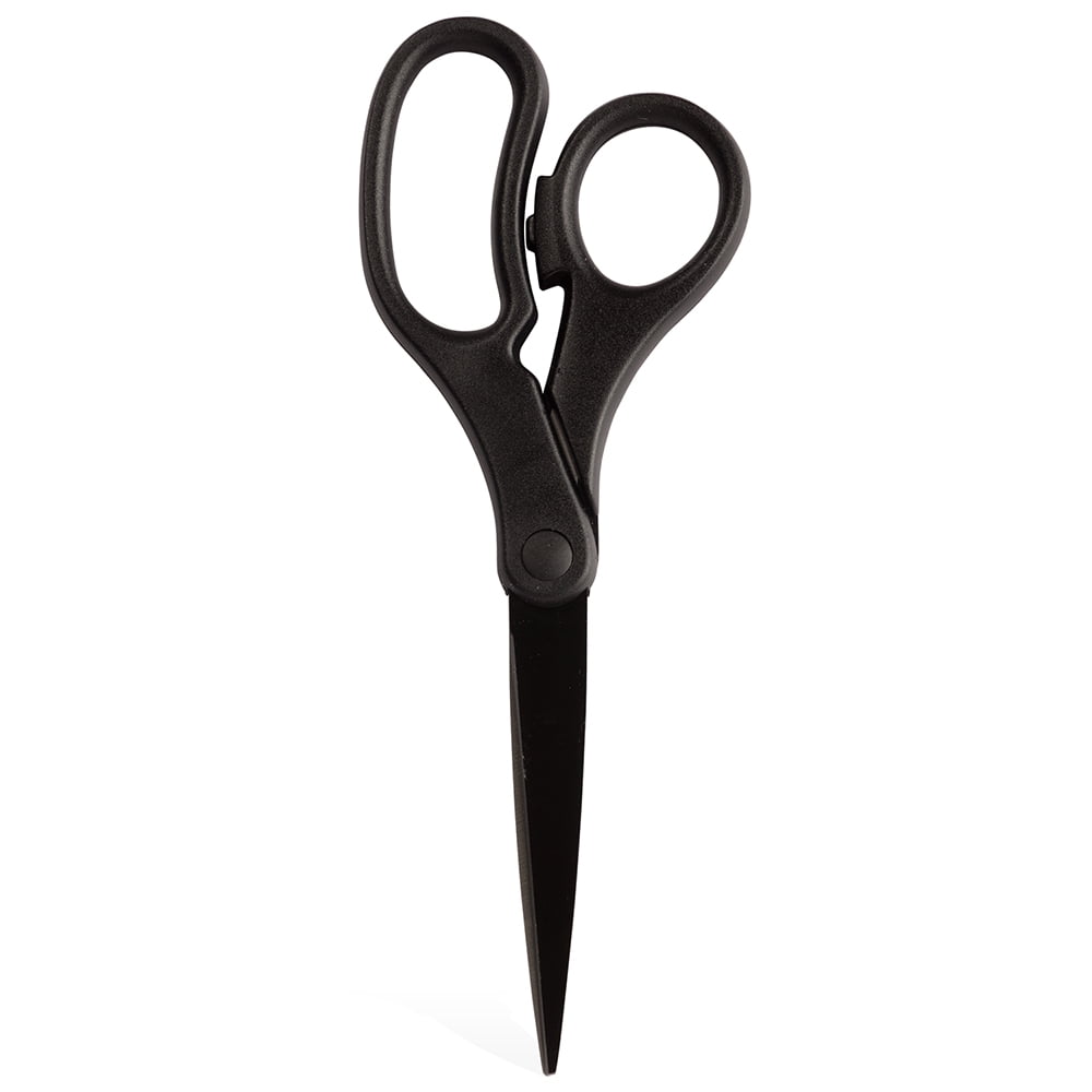 JAM Paper Multi-Purpose Precision Scissors, Black, 8 inch, 1/Pack