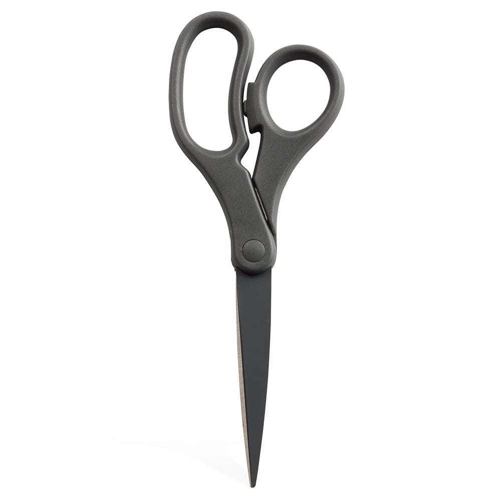 JAM Paper Multi-Purpose Precision Scissors, Grey, 8 inch, 1/Pack