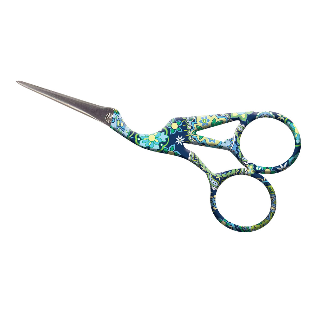 Janlynn Paisley Print Stork Scissor, 1 Each