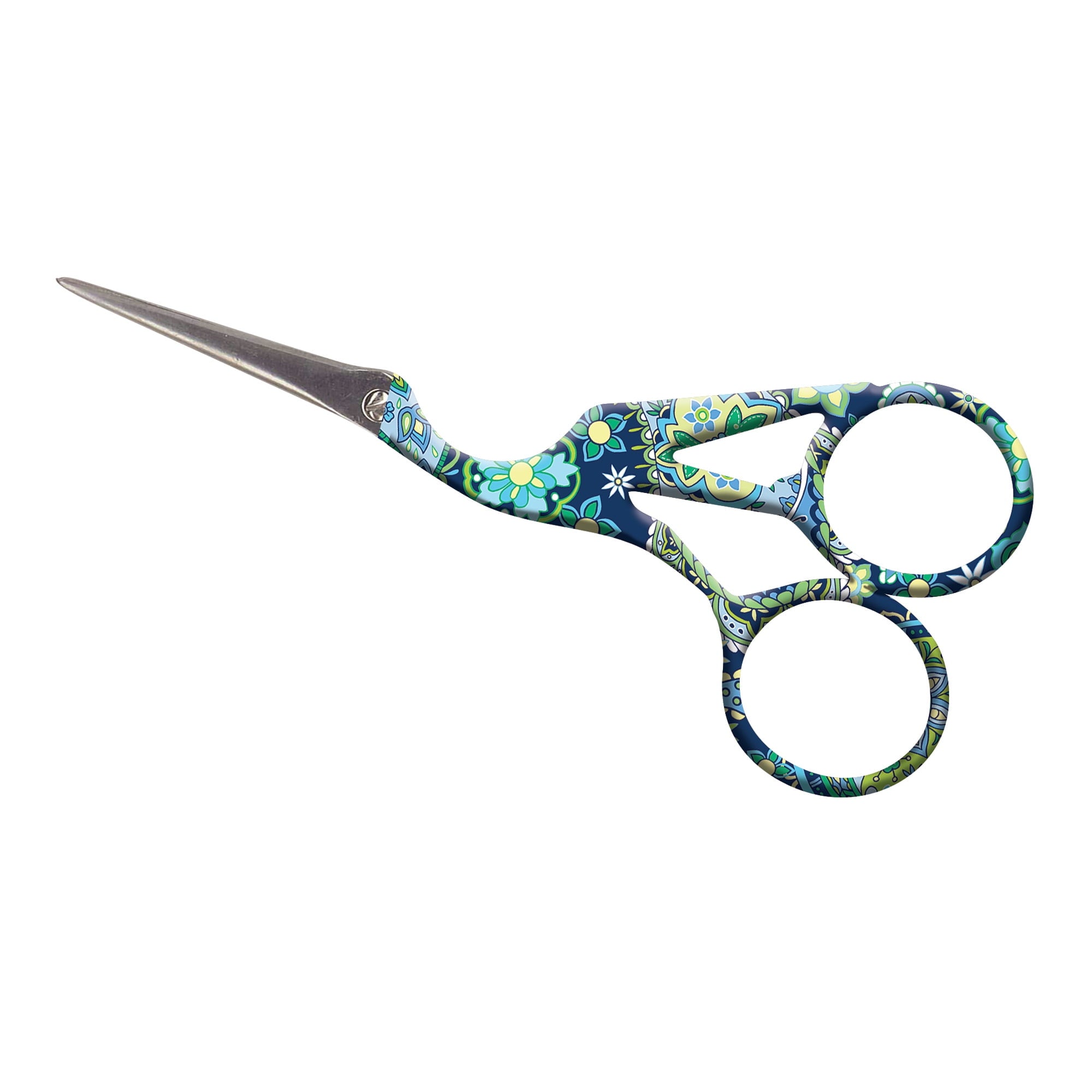 Janlynn Paisley Print Stork Scissor, 1 Each