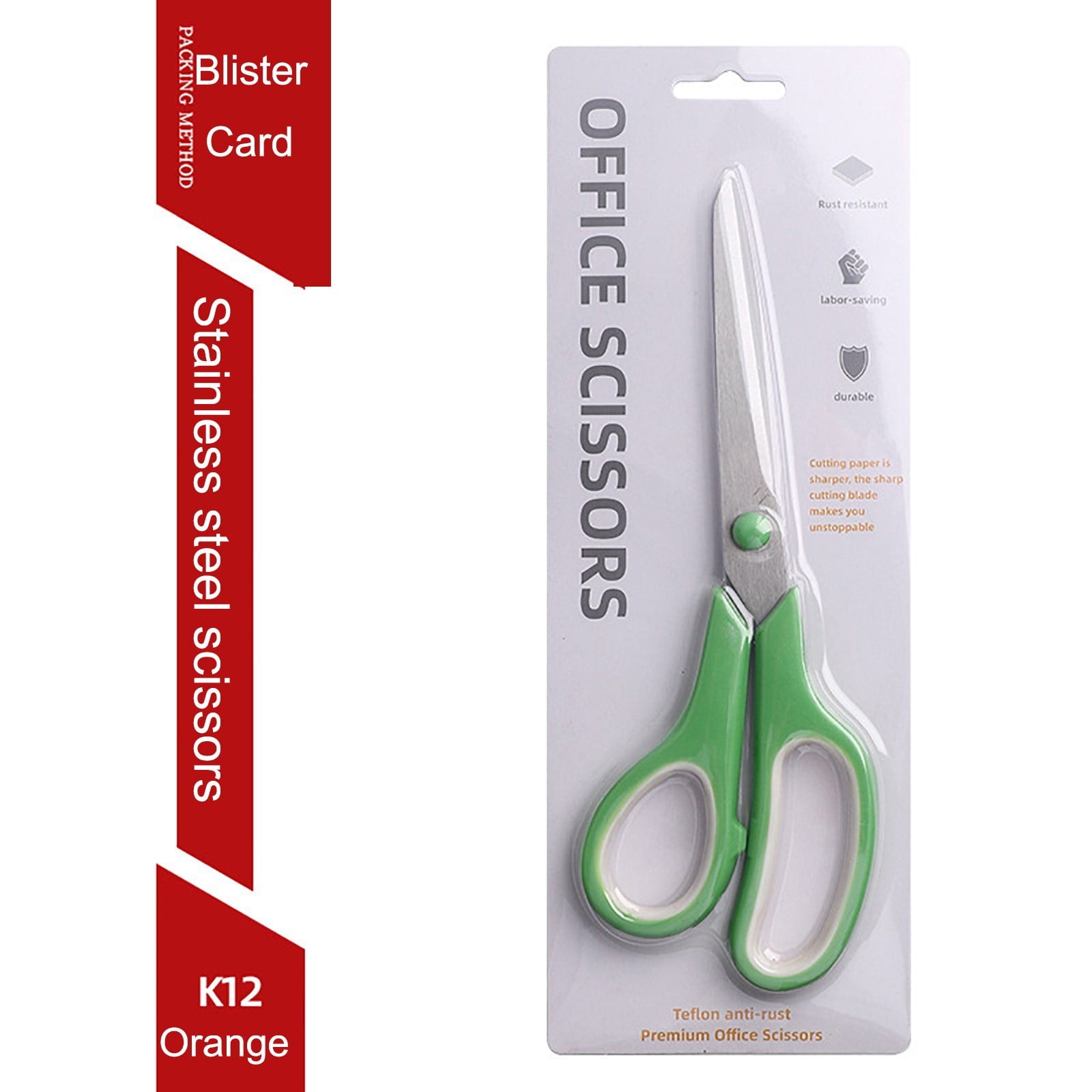JunYeShi Clearance Under $2.00 Stainless Steel Multifunctional Set Student Scissors Handicraft Two-color Scissors Home Teaching Materials office Gift Scissors