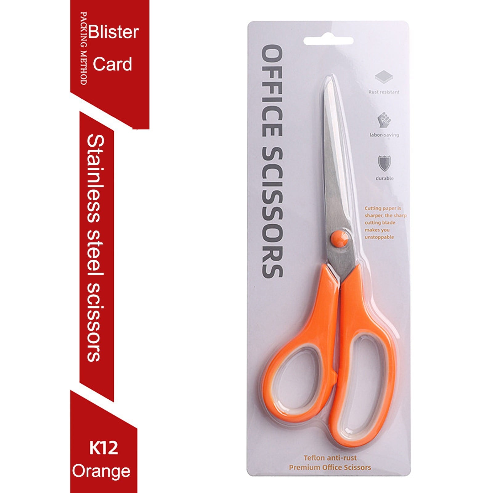 JunYeShi Clearance Under $2.00 Stainless Steel Multifunctional Set Student Scissors Handicraft Two-color Scissors Home Teaching Materials office Gift Scissors