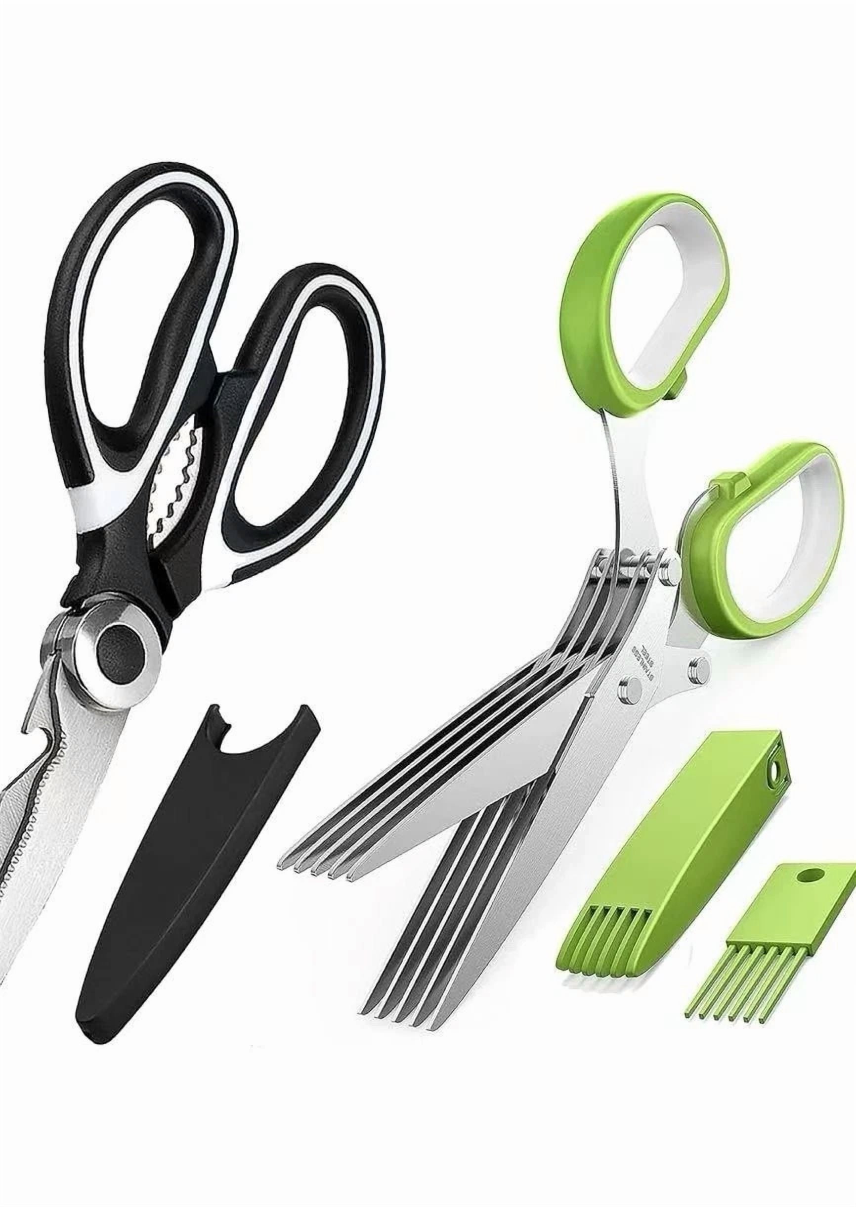 Kitchen Scissors 2 Pack Heavy Duty Kitchen Scissors,Herb Scissors Set