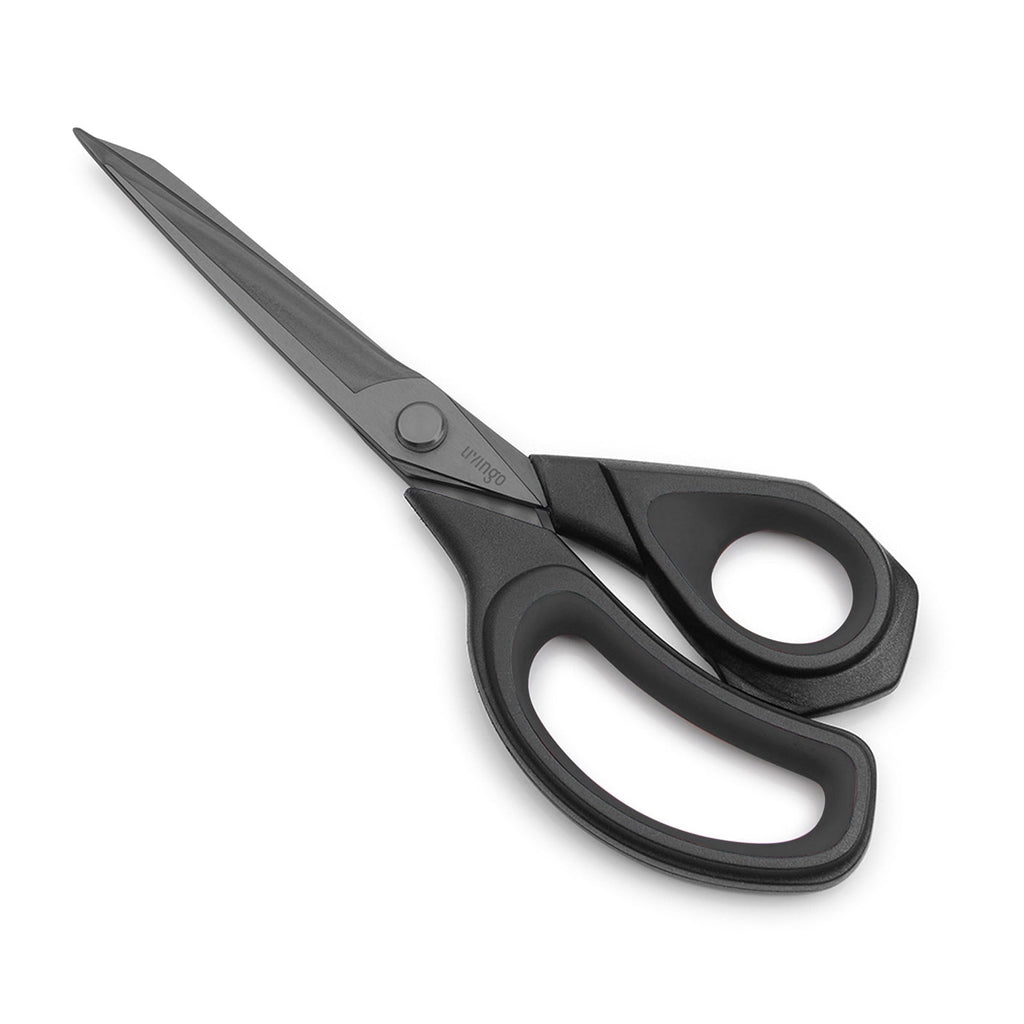 LIVINGO Sharp Fabric Scissors, Titanium Heavy Duty Shears for Sewing Craft, 9.5" Black