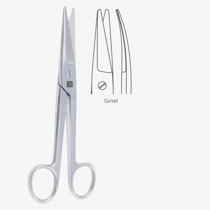 Mayo-Noble Dissecting Scissor, 6", Curved, Beveled Blades