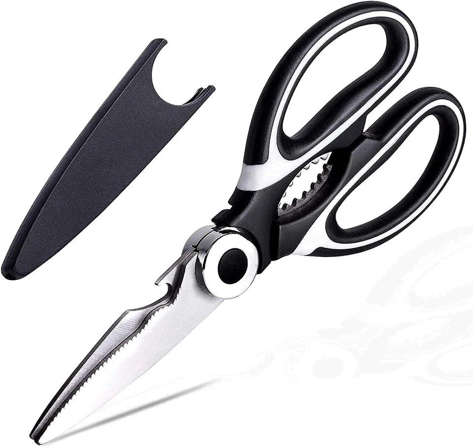 Multifunctional Kitchen Scissors Stainless Steel Sharp Scissor With Bottle Op...