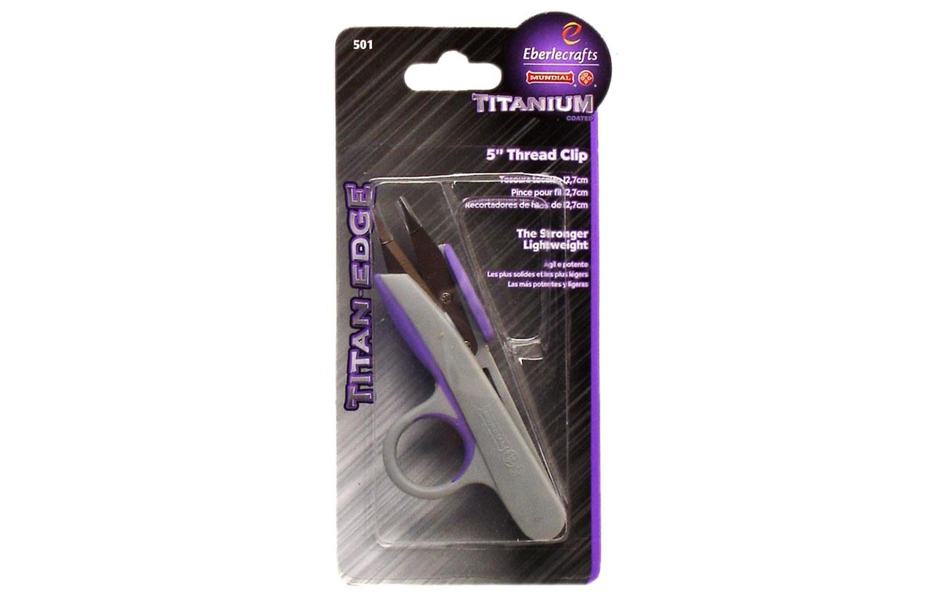 Mundial Scissors Titan Edge Titanium Thread Clip5"