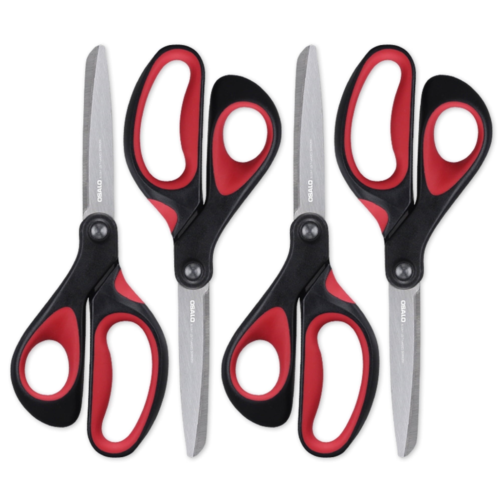 OSALO Scissors Office Left Handed Craft Paper 8.3 inches Blunt Tip Scissors 4 Pack
