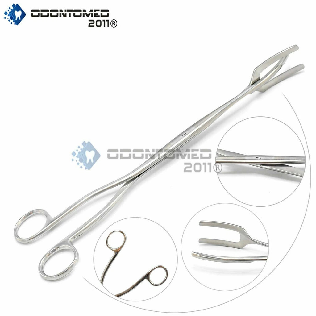 Odm Sterilizing 3 Prong Utility Forceps 8"