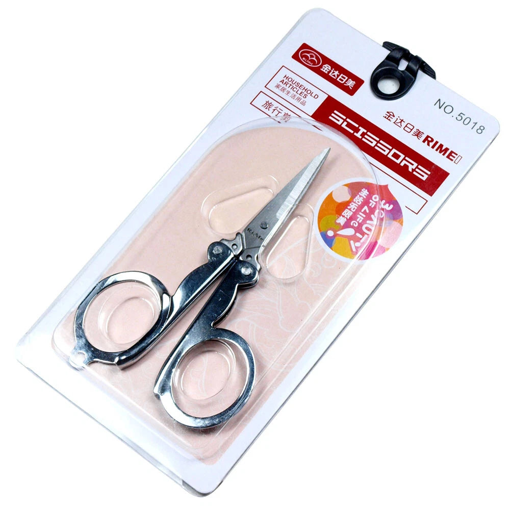 Portable Small Folding Pocket Scissors Cutter For Travel Crafts Emergency
