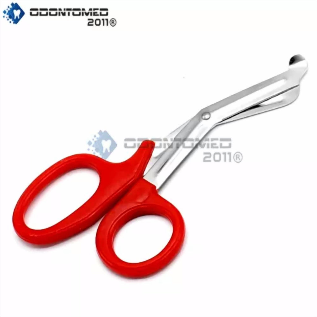 Red Utility Scissors 5.5" Multi-Purpose Diy Ems Emt Universal Shears