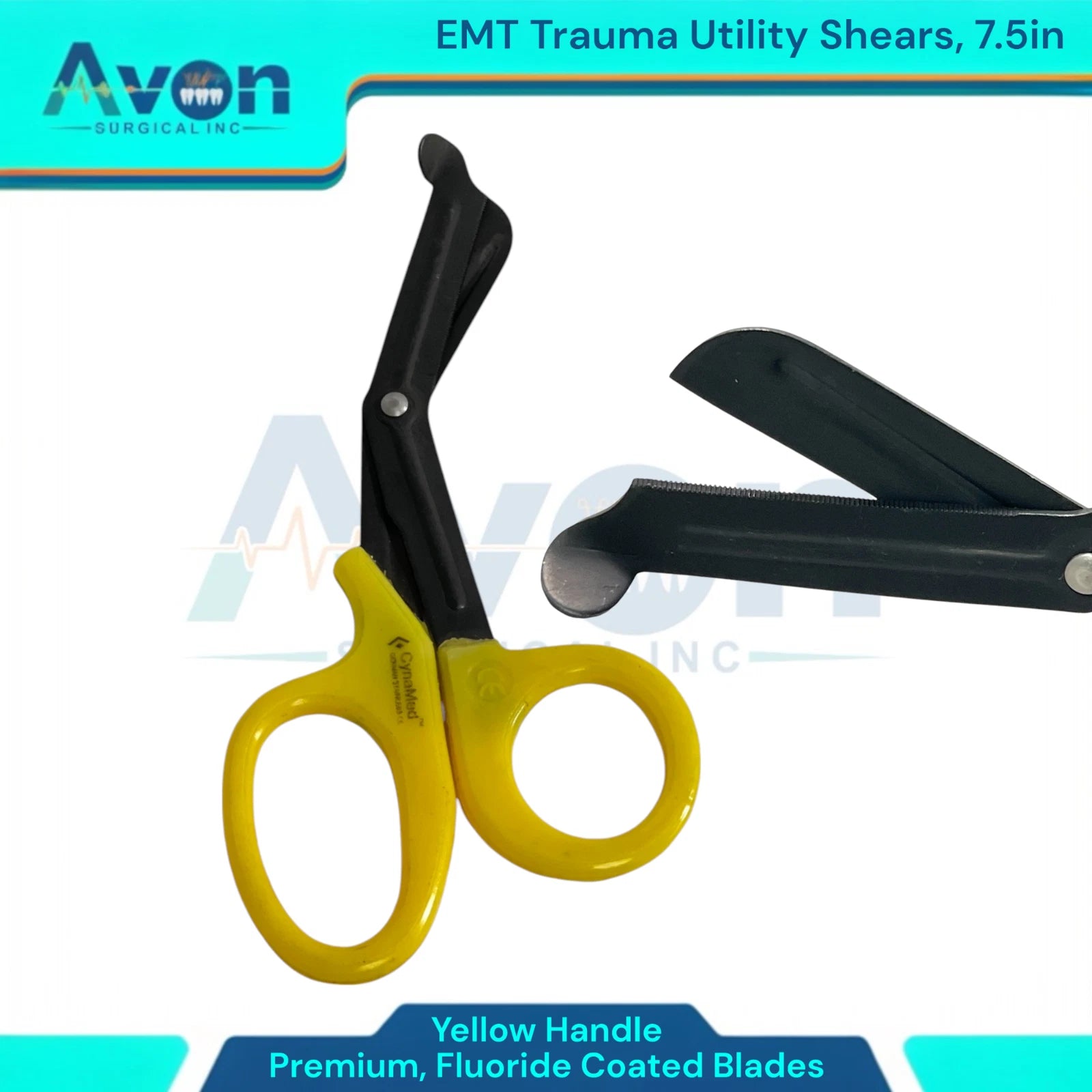 Utility Gauze And Bandage Cutting Scissors, 7.5In Utility Emt Shears, Non-Stick