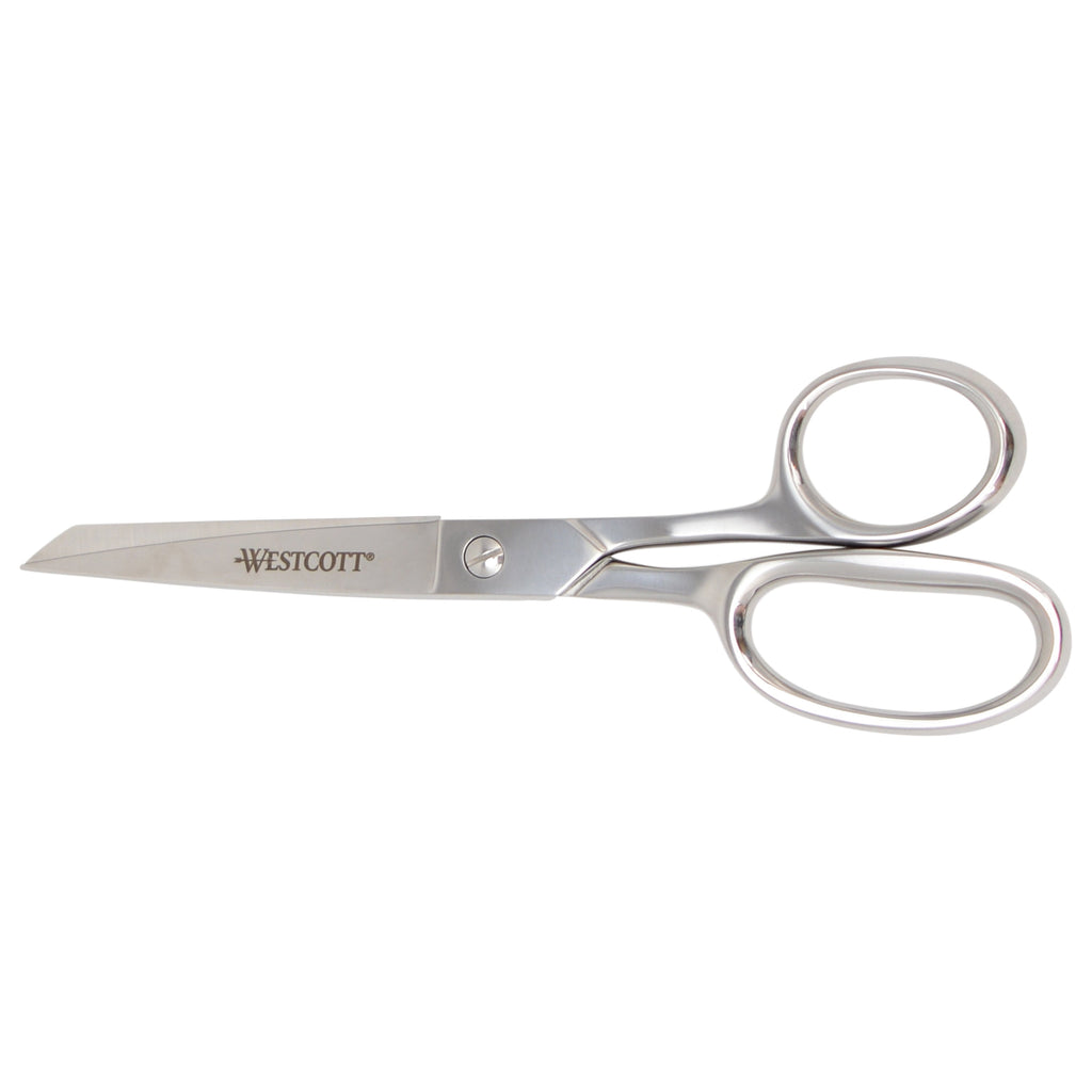 Westcott 8in Forged Classic Fabric and Paper Scissors, Heavy Duty, Knife-Edge for Sewing, Tailoring, General Arts and Crafts, Office