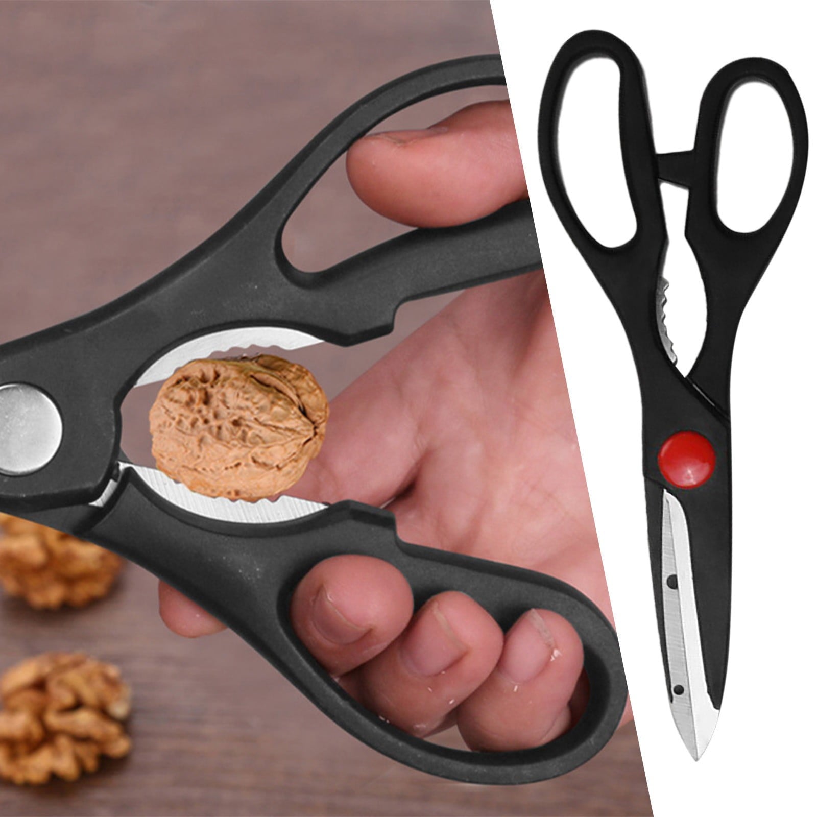 Kaireo Household Scissors Meat Shears Fishing Tackle Snips,Scissors,Ergonomic Fishing Scissors Premium Fishing 4.5-Inch Fishing Scissors, Stainless Steel Precision for Braided Fishing Line