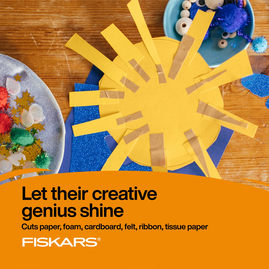 Fiskars 5" Pointed Kids Scissor Ages 4-7, Rainbow