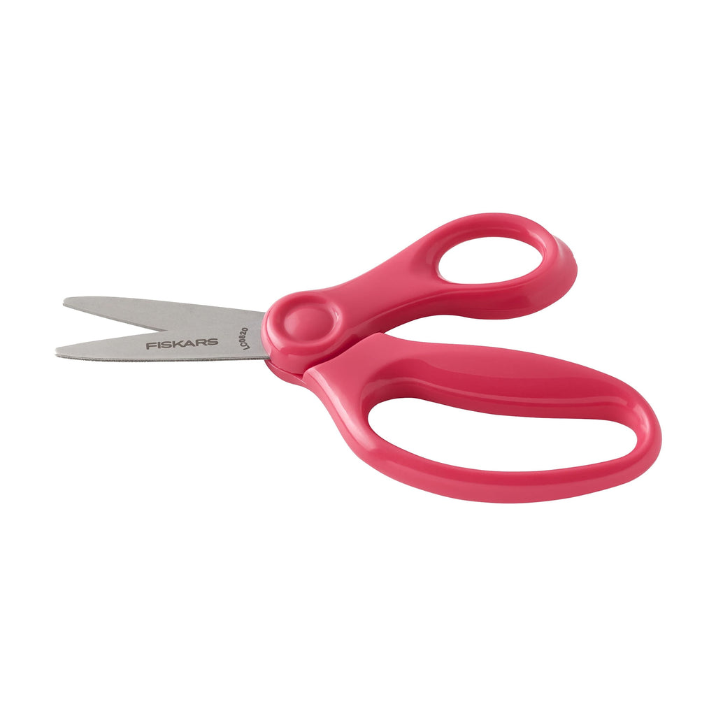 Fiskars (12 pack) 5" Pointed Kids Scissors Ages 4-7, Pink, Elementary School Scissors