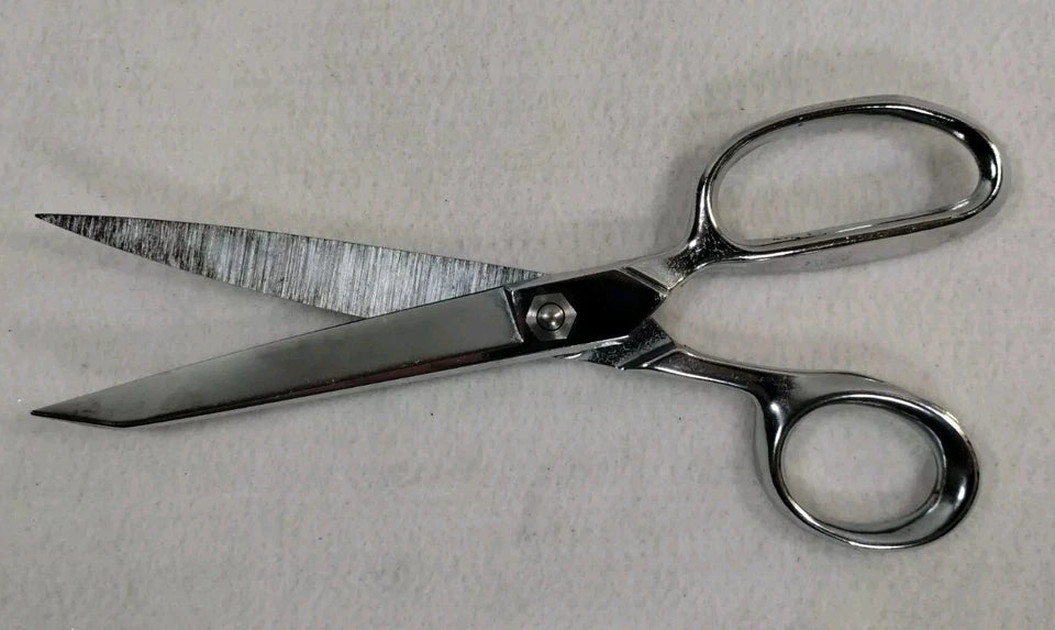 Clauss 8" Curved Blade Right Scissors/Shears 1328Kbr Hot Hammer Forged Vintage