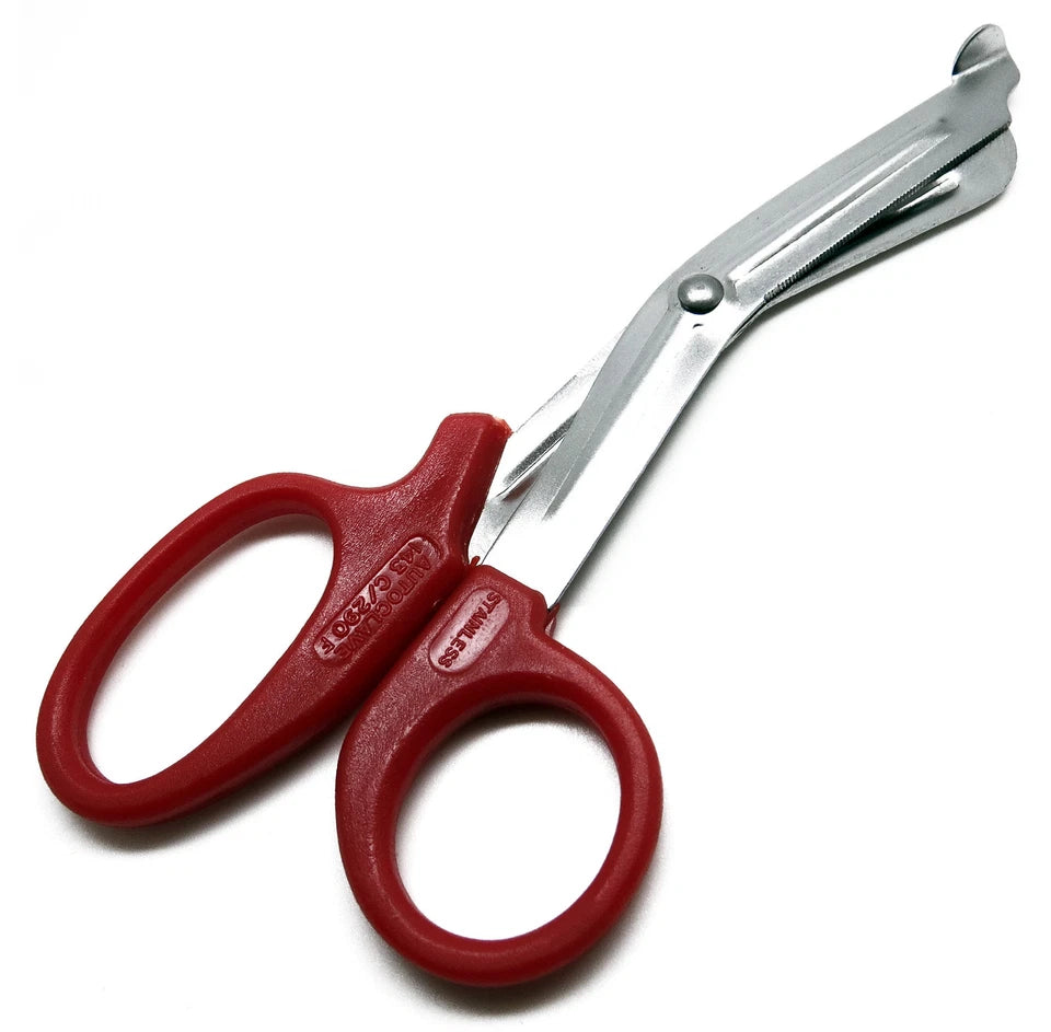 Red Utility Scissors 5.5" & 7.25" Multi-Purpose Diy Ems Universal 2 Shears Set