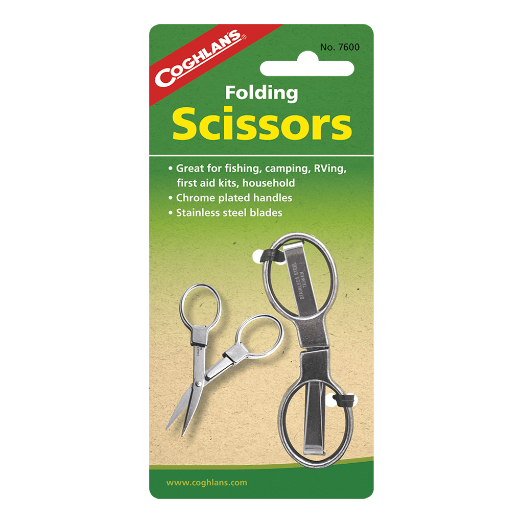 Coghlan's Folding Scissors, Stainless Steel, 3", Silver