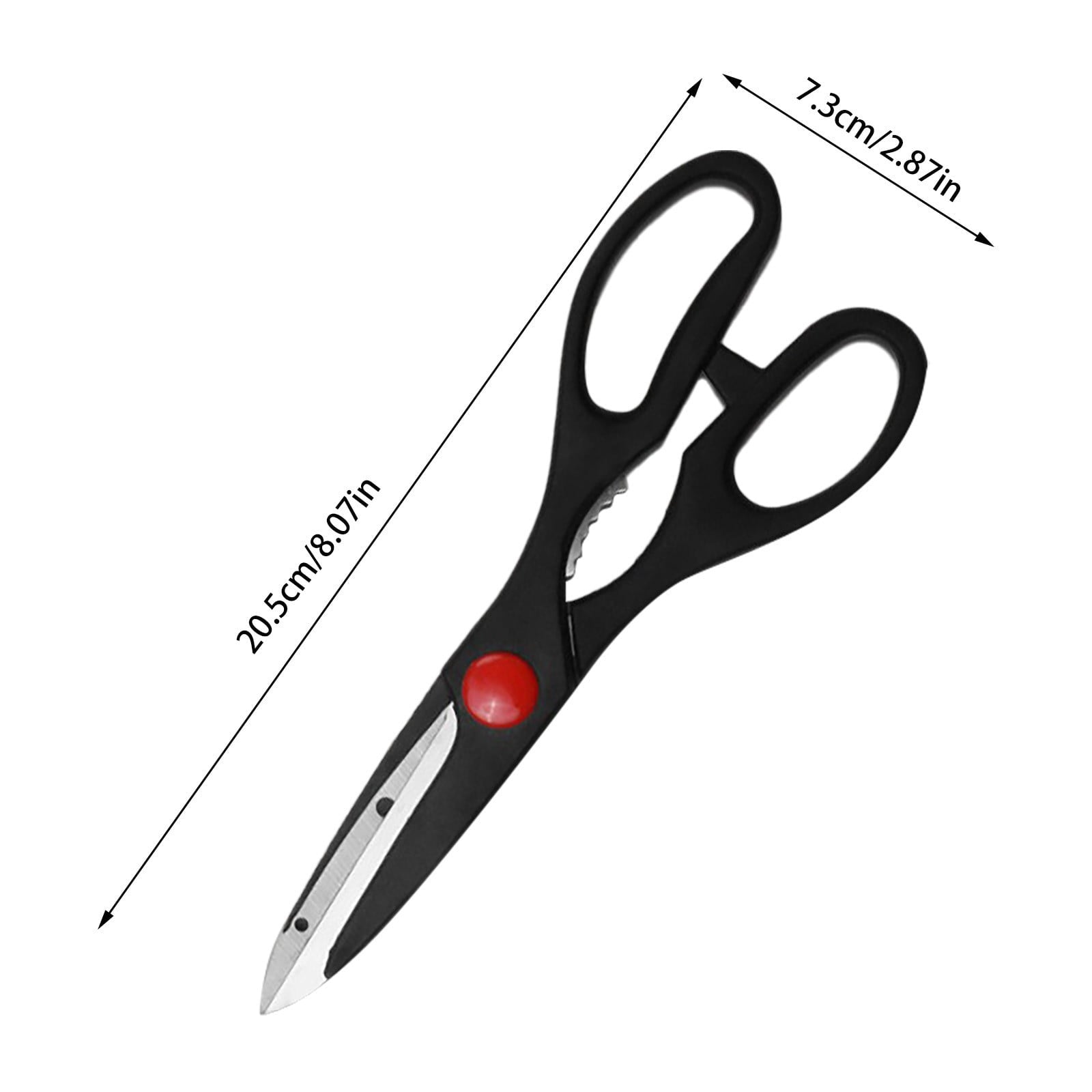 Kaireo Household Scissors Meat Shears Fishing Tackle Snips,Scissors,Ergonomic Fishing Scissors Premium Fishing 4.5-Inch Fishing Scissors, Stainless Steel Precision for Braided Fishing Line
