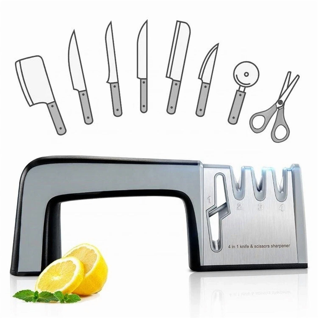 Knife Sharpener Professional System Scissors Tool Heavy Duty Diamond Tungsten