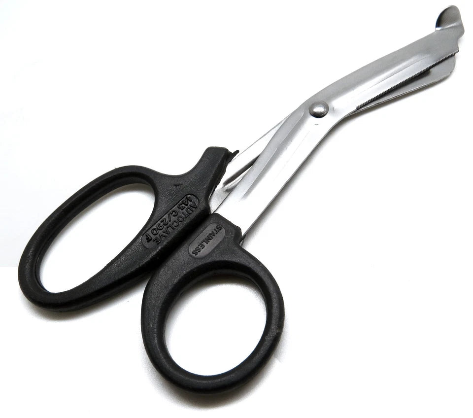 Utility Scissors 5.5" Multi-Purpose Diy Emt Ems Bandage Shears Set Of 6 Pcs