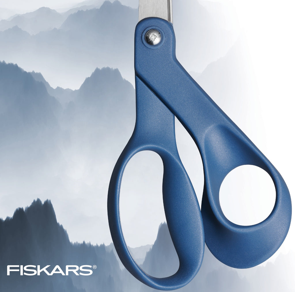 Fiskars 8" Explore Fabric Scissors, Blue