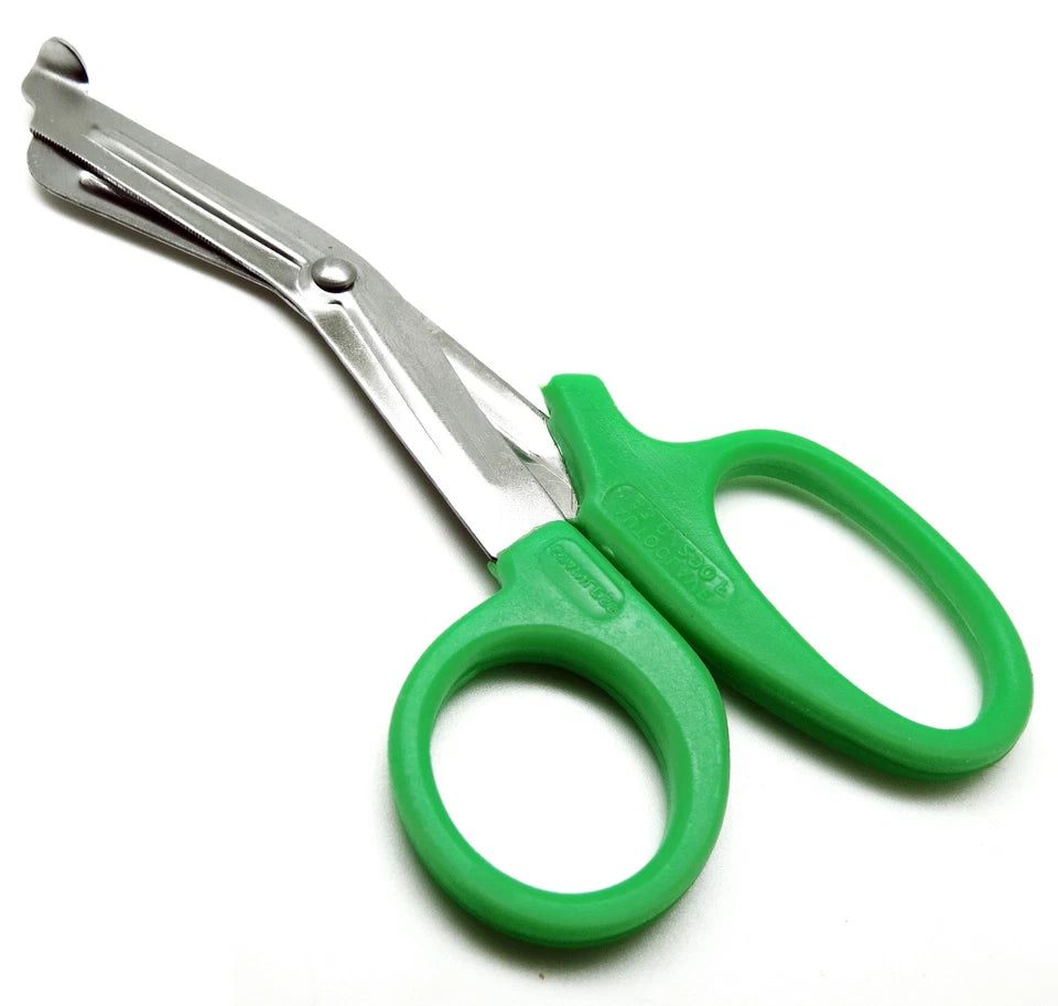 10 Pcs Green Utility Scissors 5.5" Multi-Purpose Diy Ems Emt Shears Tools