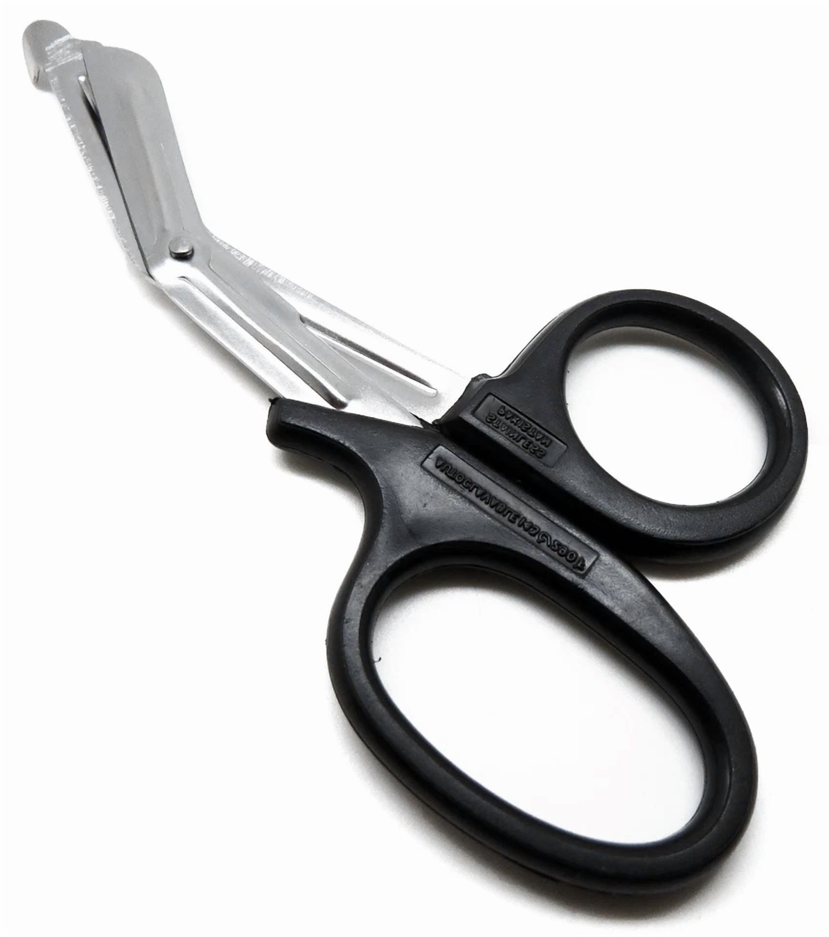 Black Utility Scissors 7.25" Multi-Purpose Diy Ems Emt Universal Shears Tools