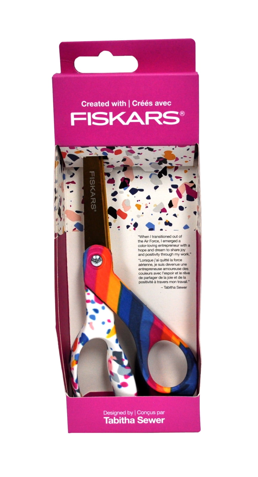 Fiskars Premier Designer 8-Inch Sewing Scissors, Sew Bold, 1 Count
