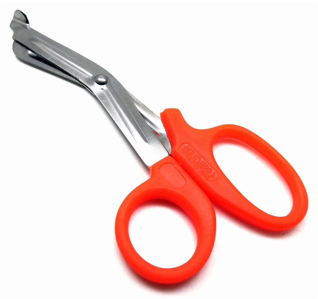 Orange Utility Scissors 5.5" Multi-Purpose Diy Ems Emt Universal Shears Tools
