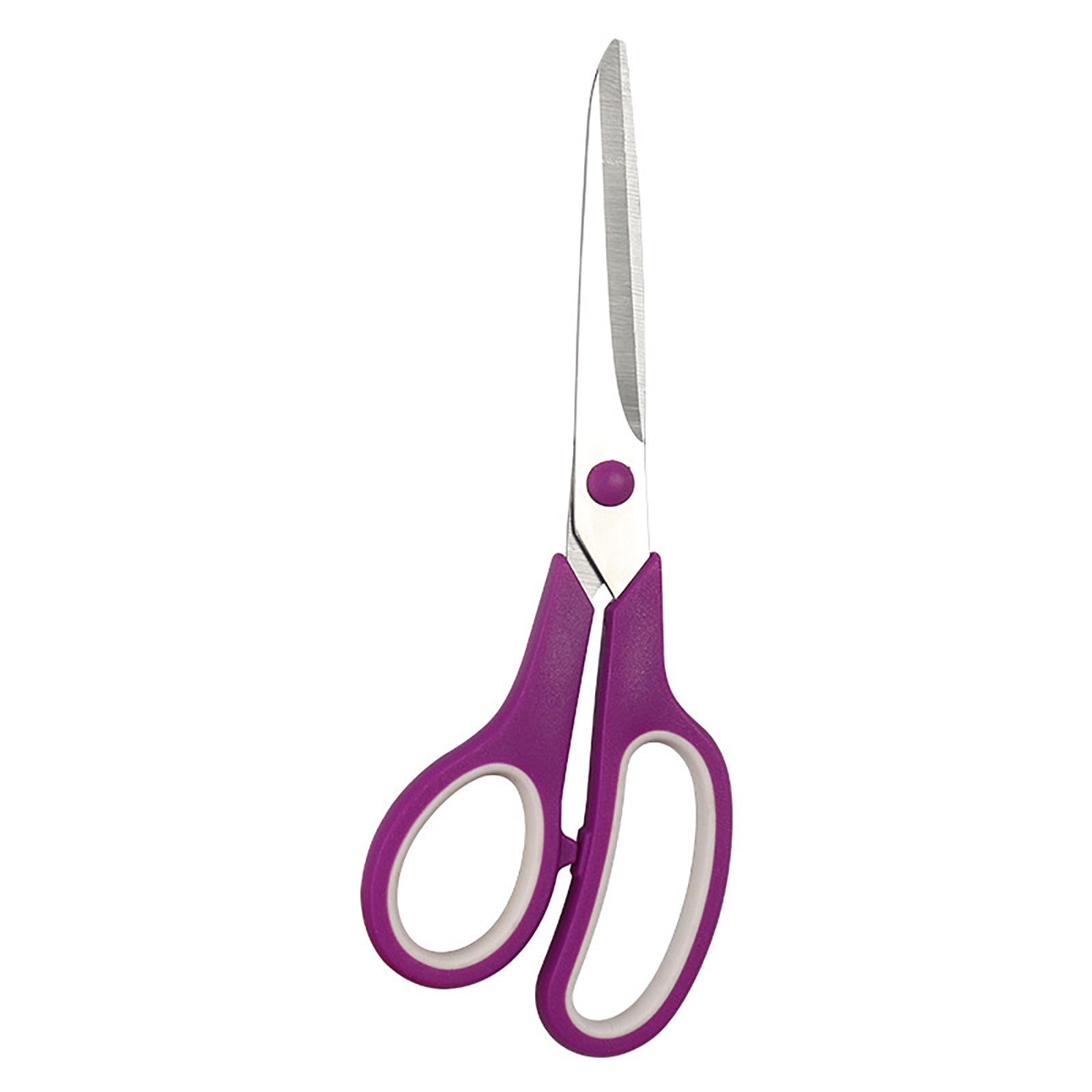 Stainless Steel Multifunctional Scissors Set, Two-Color Anti-Slip Comfort Grip Scissors, Student Scissors for Handicraft Home Teaching Office Use Purple