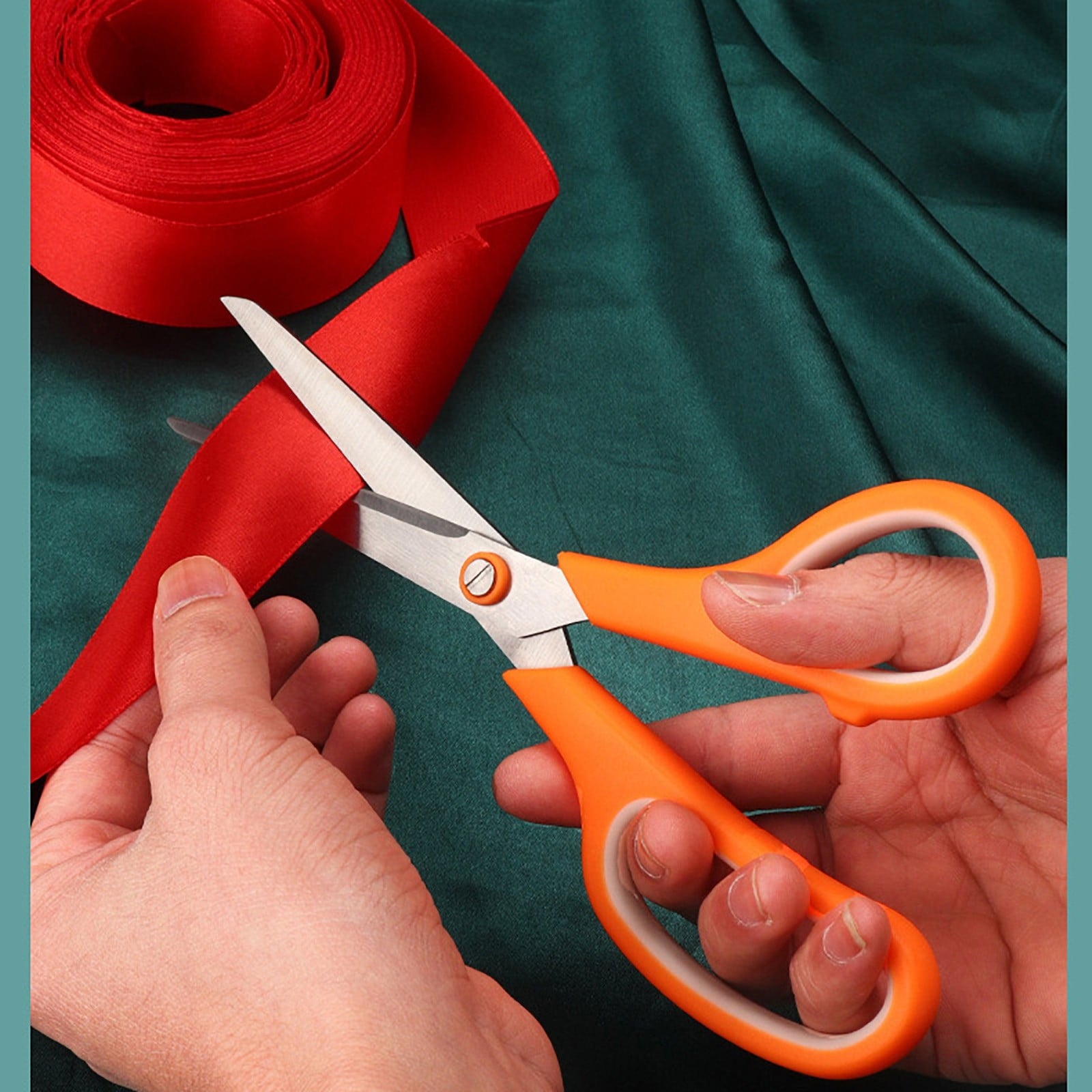 JunYeShi Clearance Under $2.00 Stainless Steel Multifunctional Set Student Scissors Handicraft Two-color Scissors Home Teaching Materials office Gift Scissors