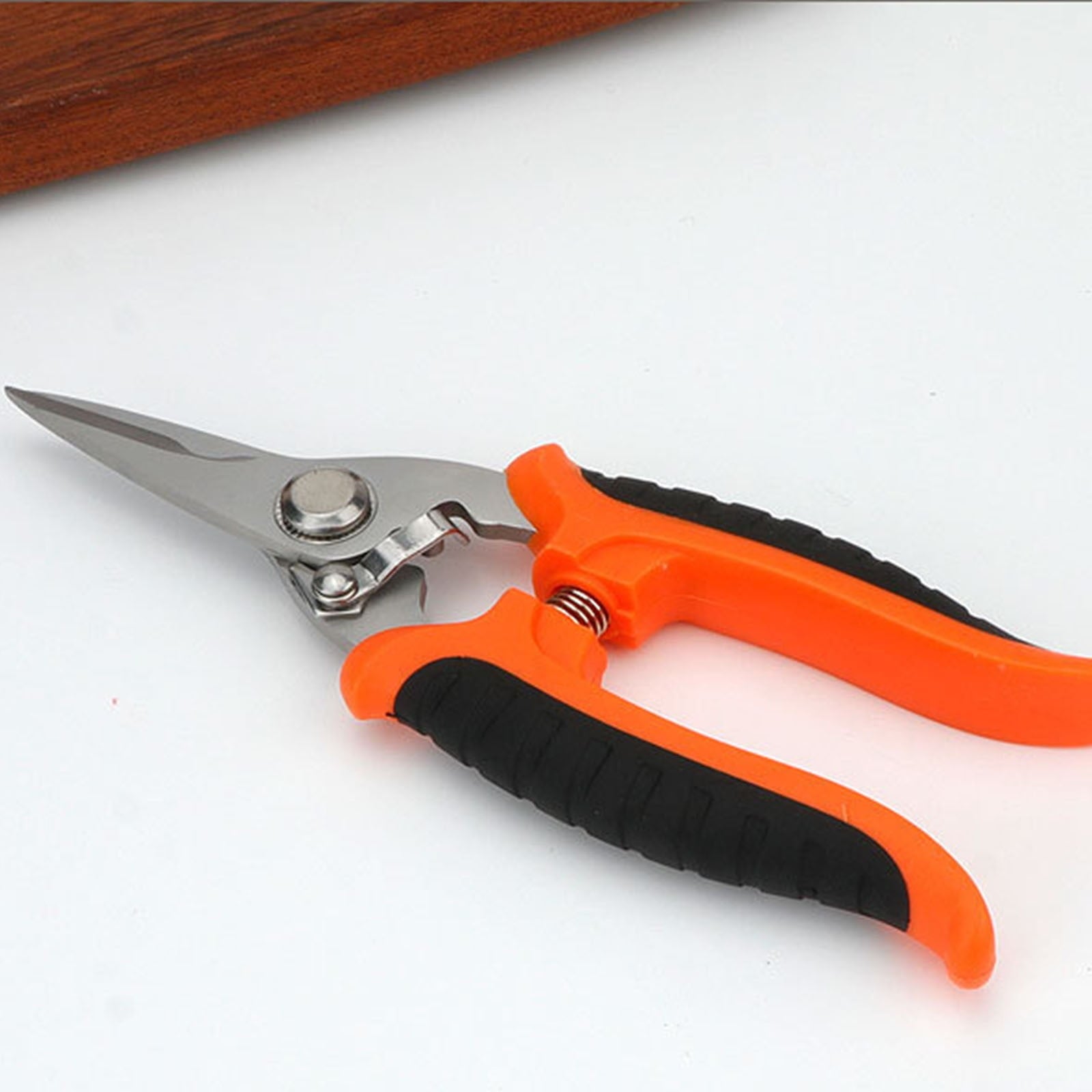 Heavy Duty Scissors Industrial Utility Scissors Multipurpose Metal Shear Box Carpet Cutter with Finely Serrated High Carbon Stainless Steel Blades,Easy Cutting Wire Soft Line