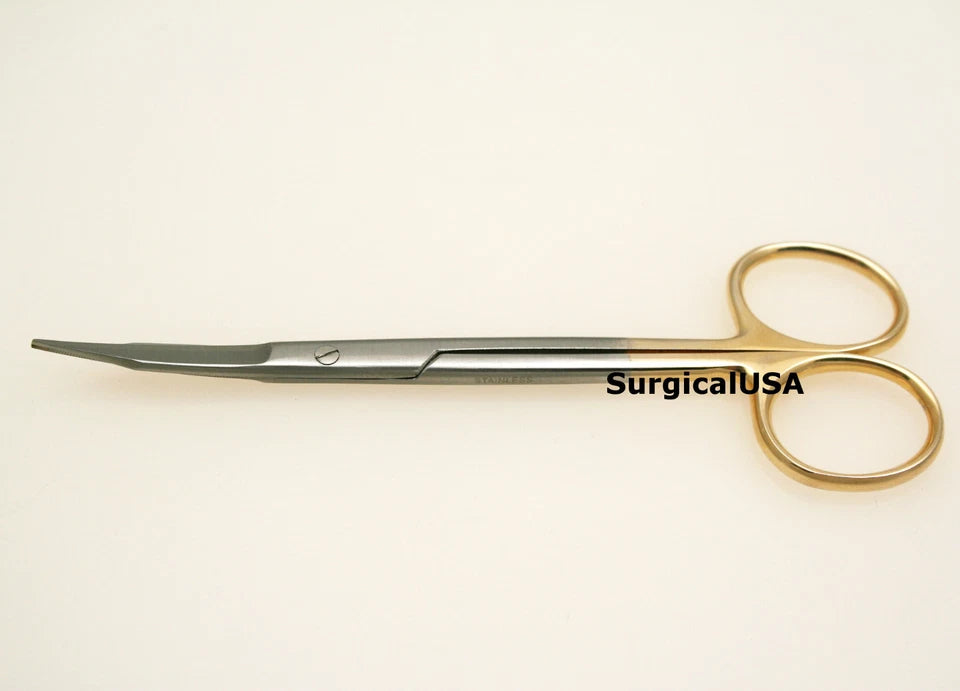 Fyna -Tc Goldman-Fox Scissors 5" Curved Serrated Blades New Surgicalusa Instruments