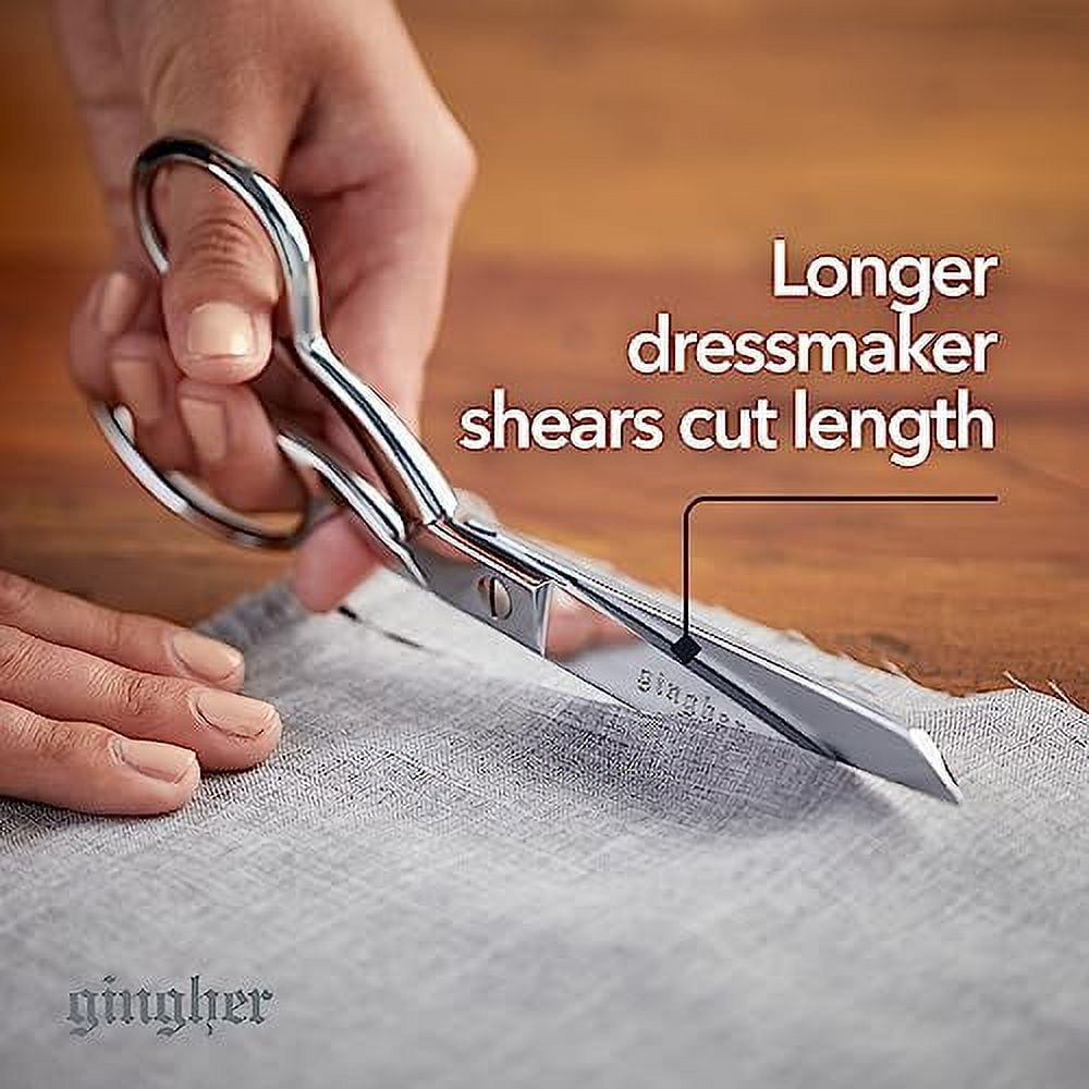 Gingher 8-Inch Knife Edge Bent Dressmaker's Shears,