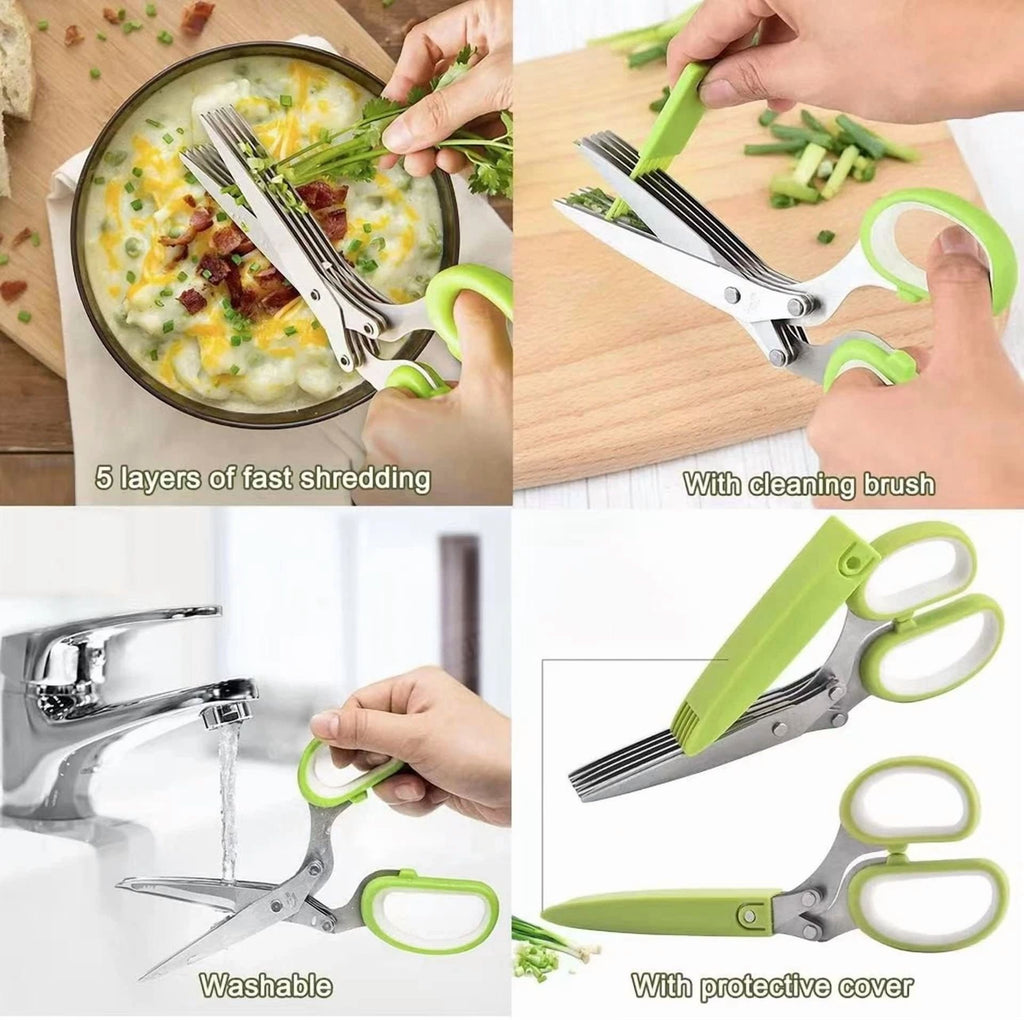 Kitchen Scissors 2 Pack Heavy Duty Kitchen Scissors,Herb Scissors Set