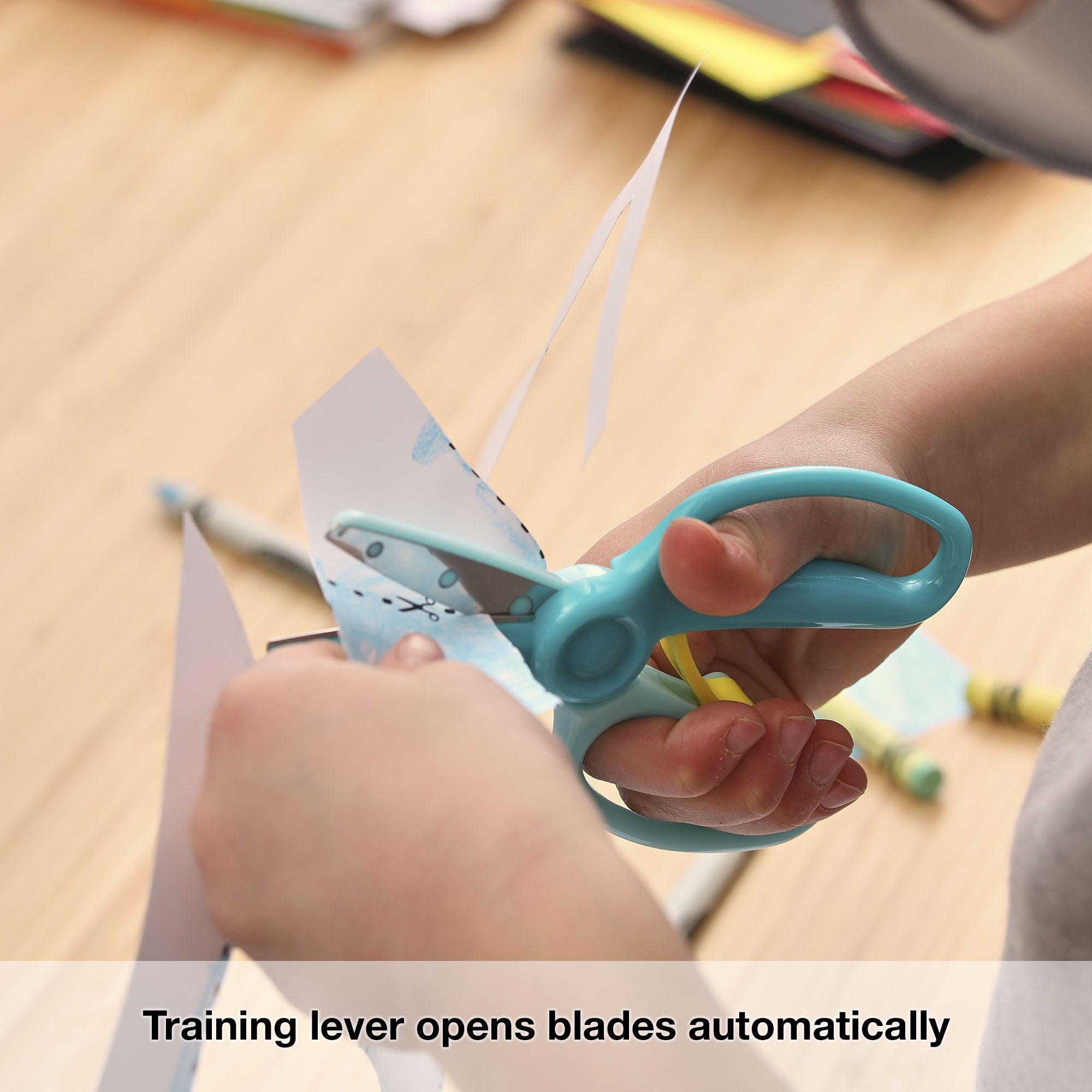 Fiskars Kids Training Scissors, 3 Pack, Blue and Red