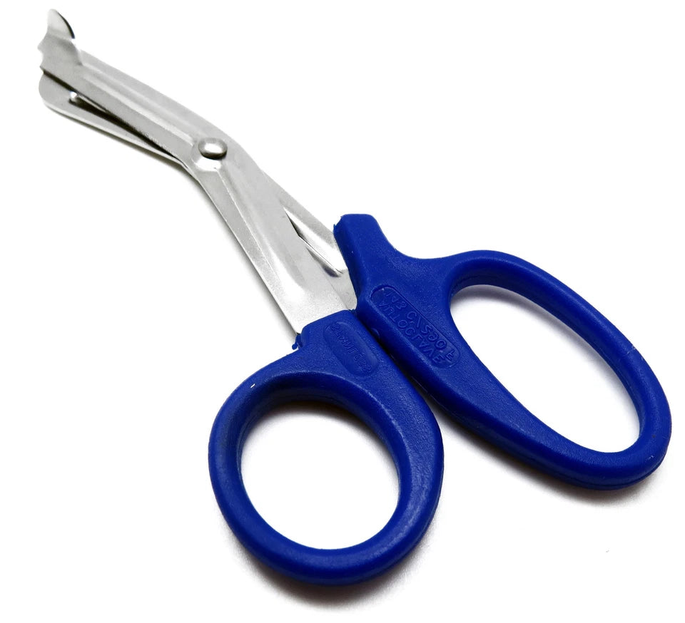 Blue Utility Scissors 5.5" Multi-Purpose Diy Ems Emt Universal Shears Tools