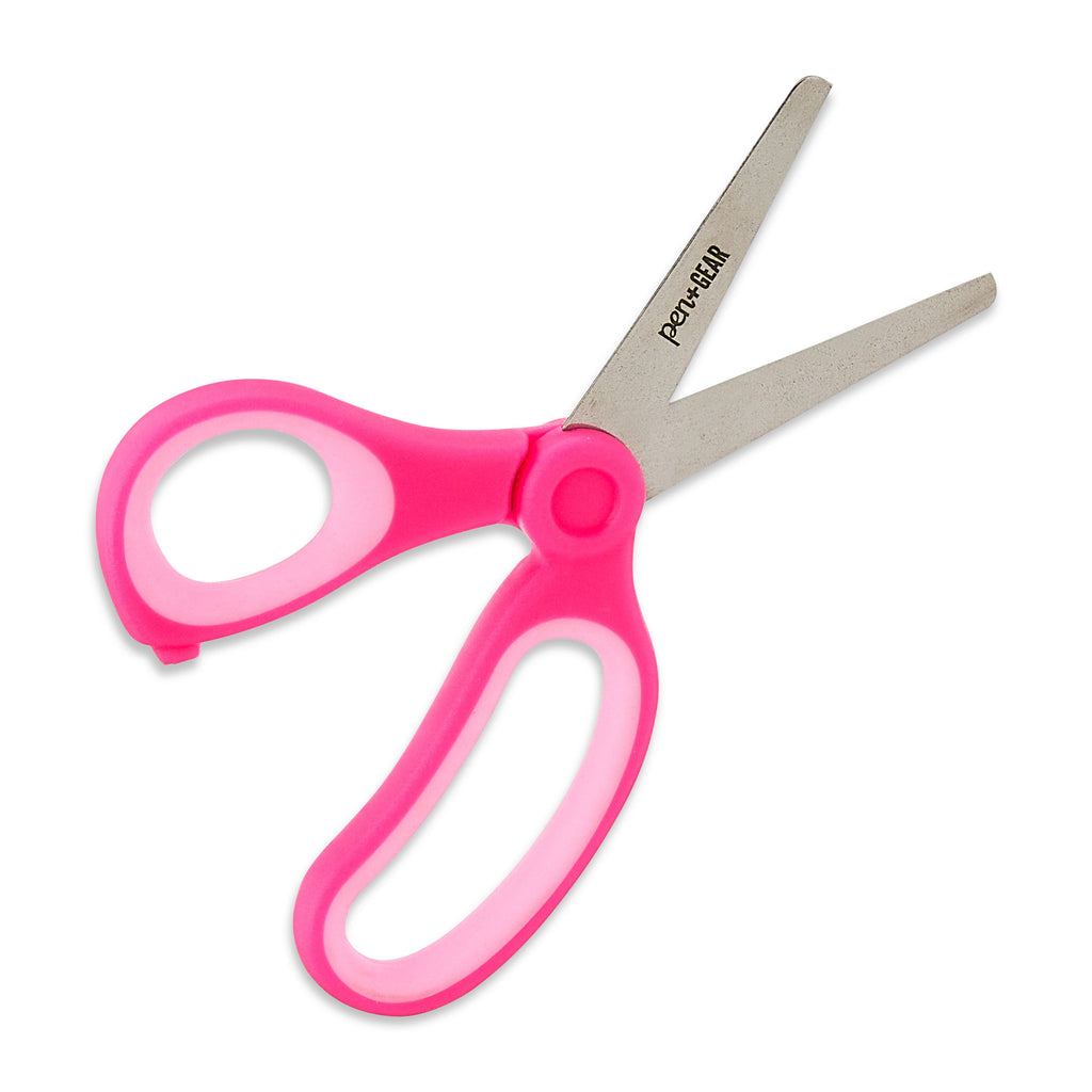 Pen+Gear 5-inch Blunt-tip Kids Scissors, Ages 4-7, School Supplies, Pink