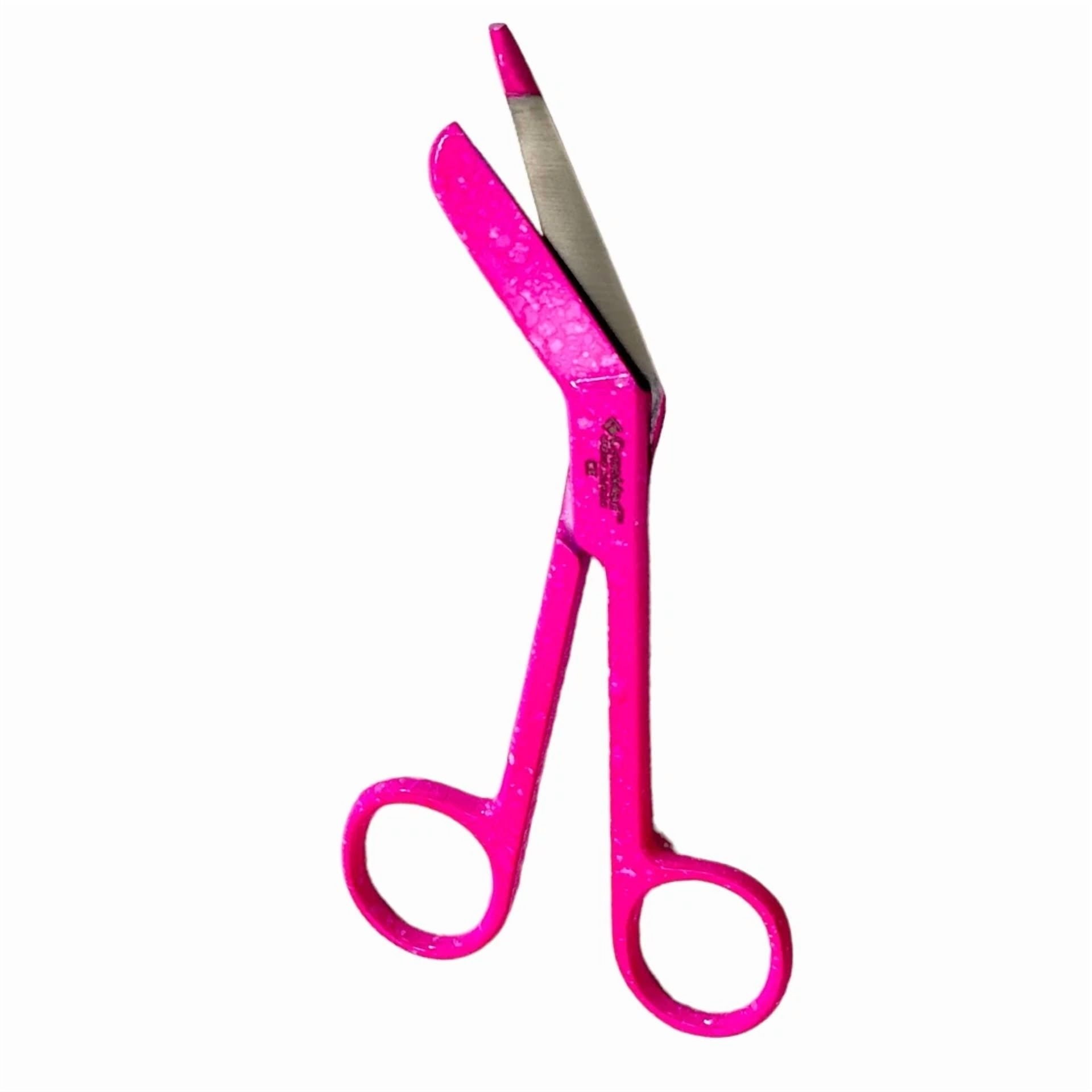 Fyna -2 Pack Lister Bandage Scissors 5.5" Angled Blades Pink - Gauze And Bandage Cut